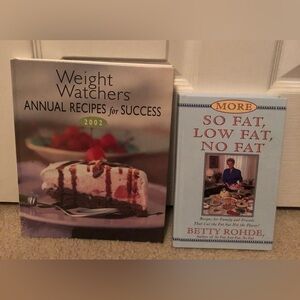 Weight Watchers Annual Recipes for Success & So Fat, Low Fat, No Fat Cookbooks
